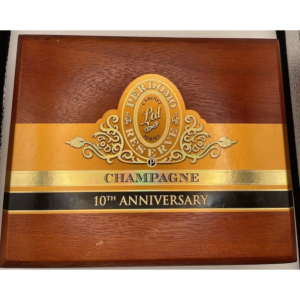 Perdomo Reserve Empty Cigar Box Wood 10th Anniversary Super Toro 6x60 Humidor - Picture 4 of 7